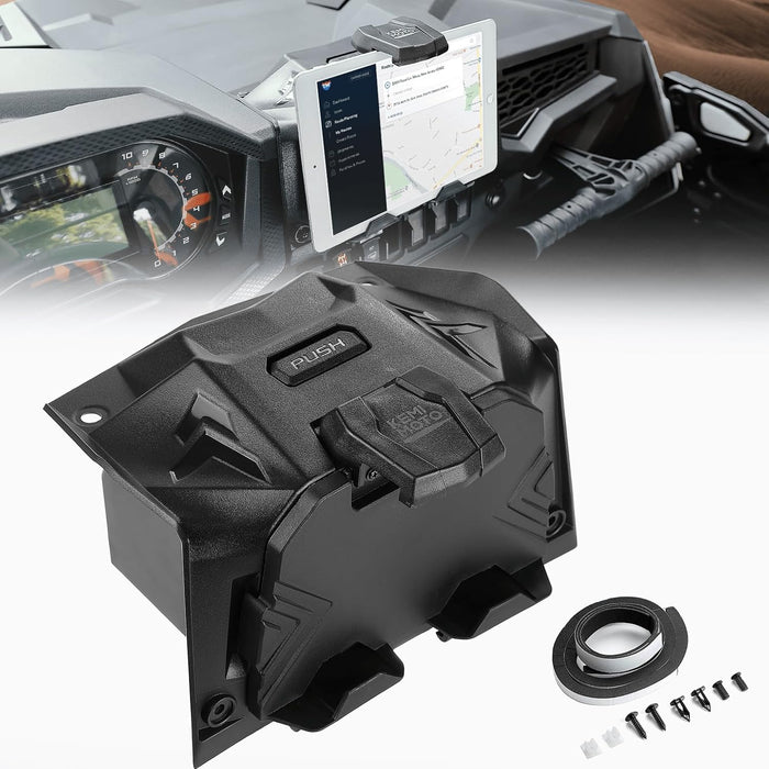 Nosač elektroničkih uređaja i GPS-a s integriranim pretincem za pohranu za Polaris RZR XP 1000 / XP Turbo