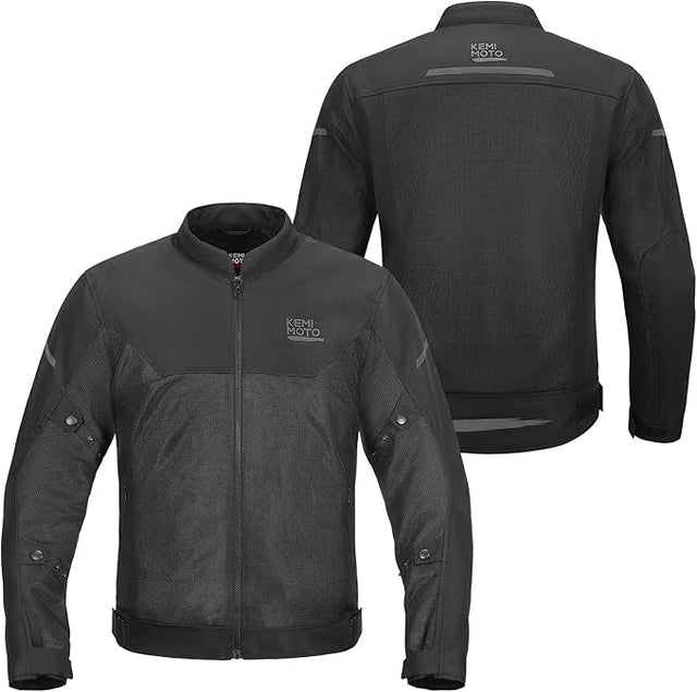 Sommer Motorradjacke für Herren – Atmungsaktiv mit CE-zertifizierten Protektoren