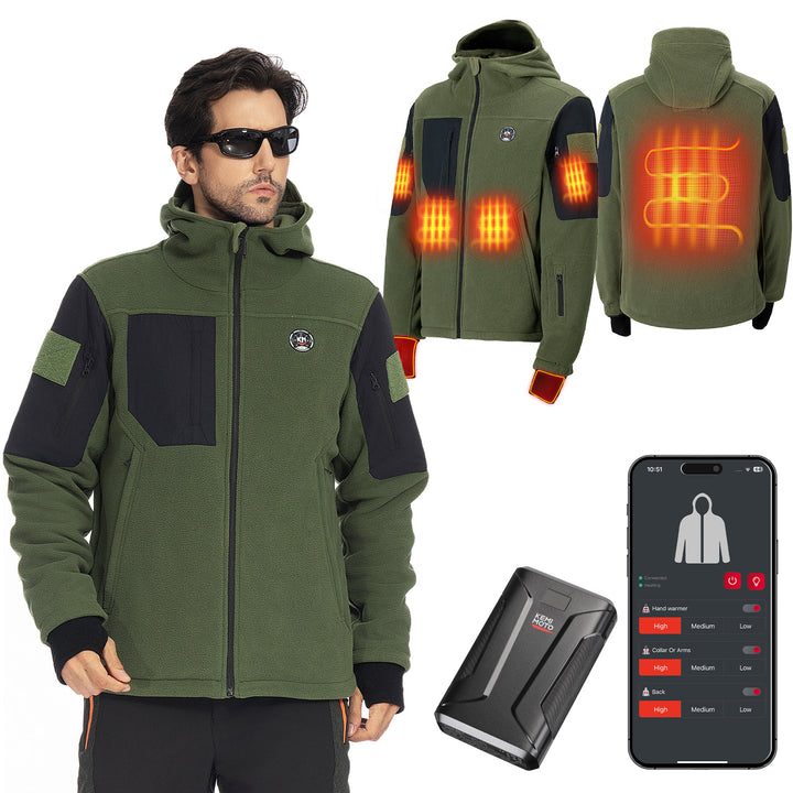 Taktische Beheizte Jacke mit 8 Heizzone
