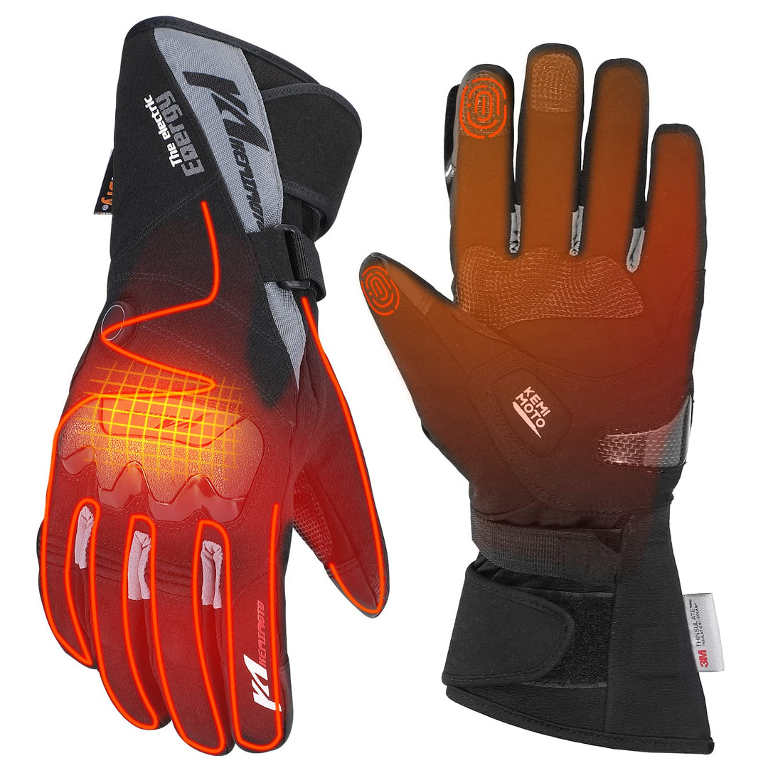 Beheizte Handschuhe Motorrad Winter mit 2500 mAh Akku
