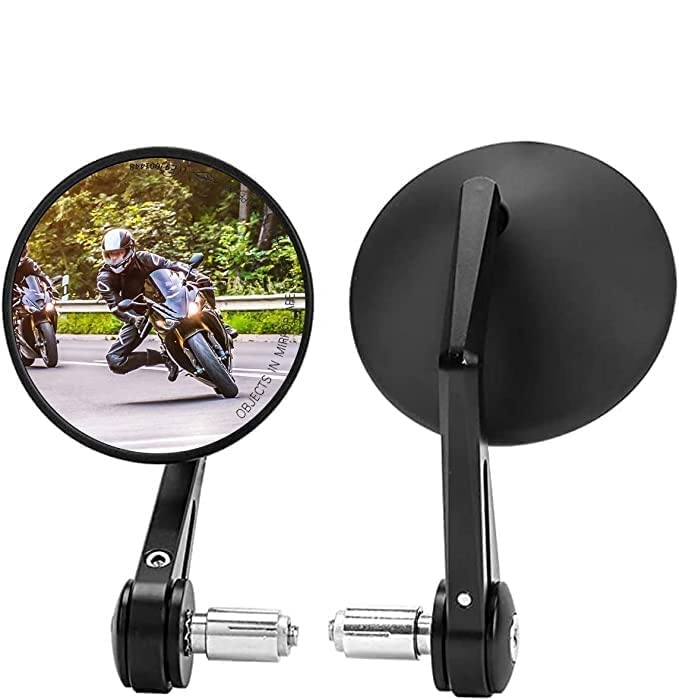 Lenkerendenspiegel Motorrad 360°drehbarer, CNC Spiegelstange