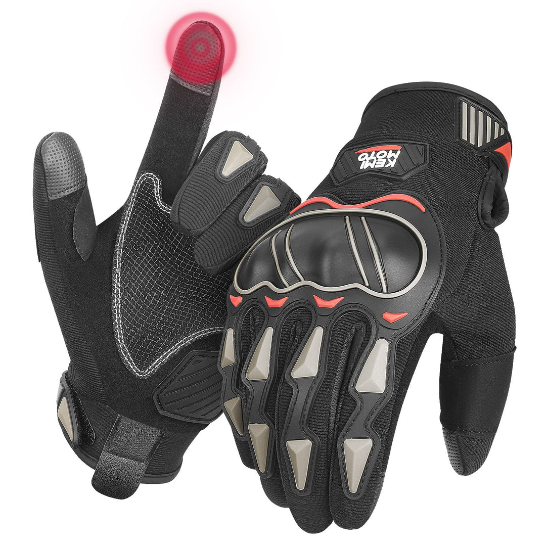 2 Finger Touchscreen Motorrad Handschuhe für Herren