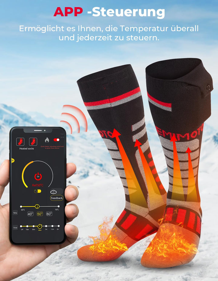 Beheizbare Baumwollsocken 5000 mAh wiederaufladbaren mit APP