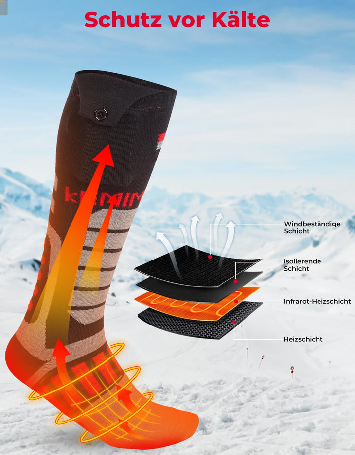 Beheizbare Baumwollsocken 5000 mAh wiederaufladbaren mit APP