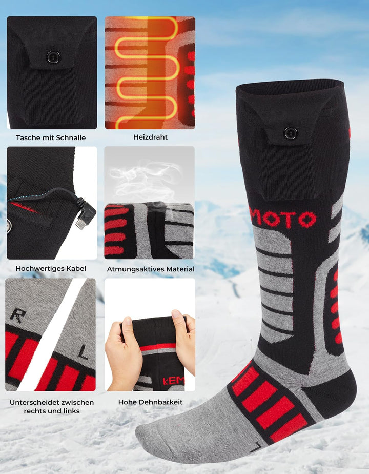 Beheizbare Baumwollsocken 5000 mAh wiederaufladbaren mit APP
