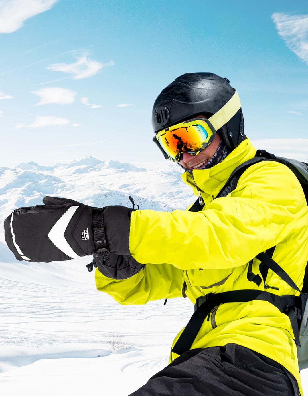 Beheizte Handschuhe Motorrad Herren mit 2500mAh Akku
