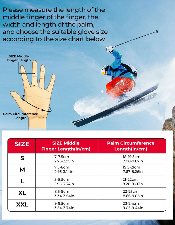 Winter Motorradhandschuhe Touchscreen Wasserdicht