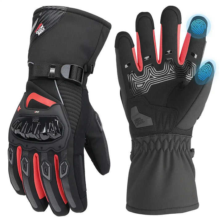 Wasserdichte Winter-Motorradhandschuhe mit Grip & Touchscreen
