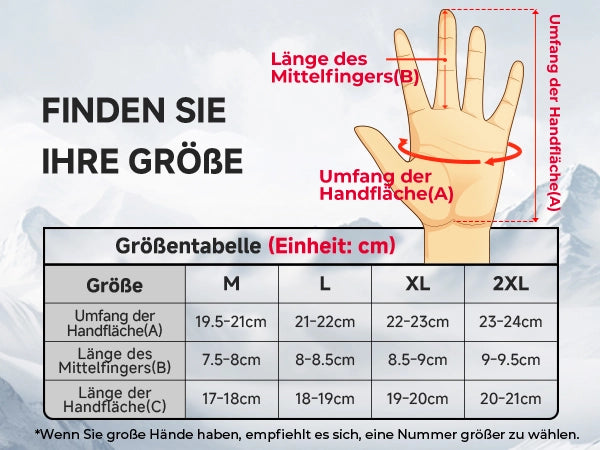 Wasserdichte Winter-Motorradhandschuhe mit Grip & Touchscreen