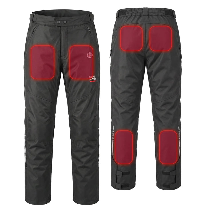 Beheizbare Motorradhose mit CE-Schutz & SBS-Seitenzippern