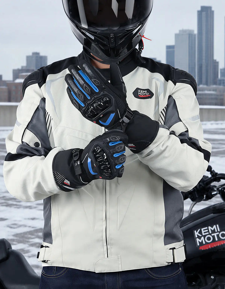 Wasserdichte Winter-Motorradhandschuhe mit Grip & Touchscreen