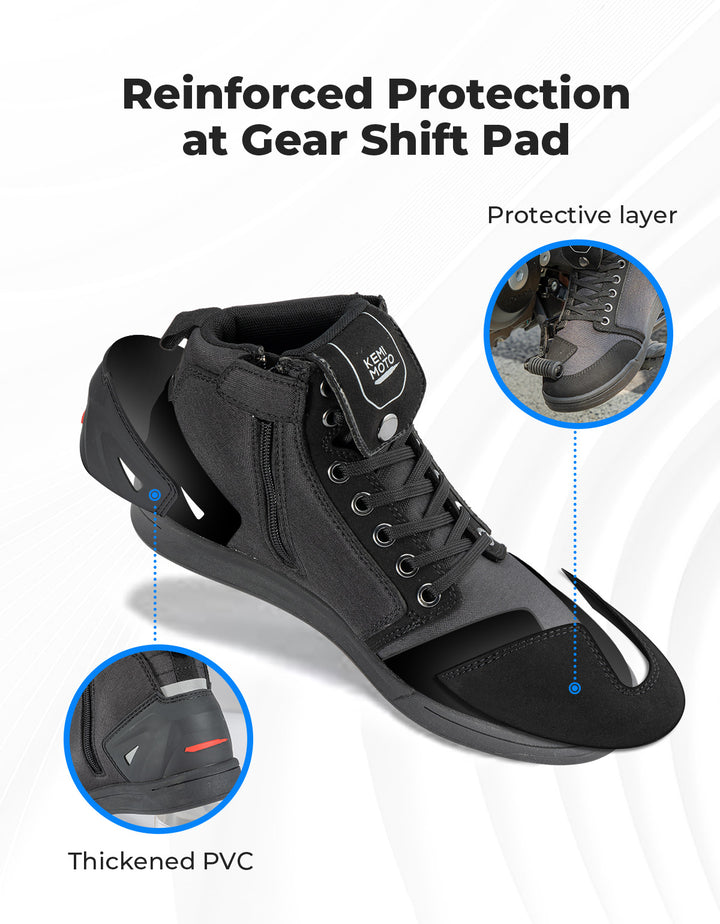 Motorrad Sneaker für Herren mit Schaltpads