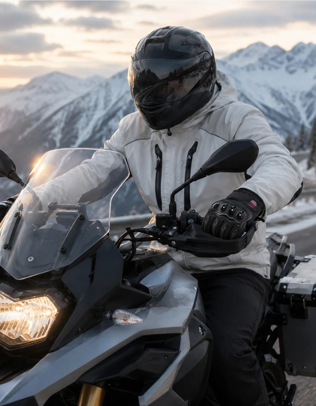 Winddichte Winter-Motorradhandschuhe mit Schutz & Touchscreen