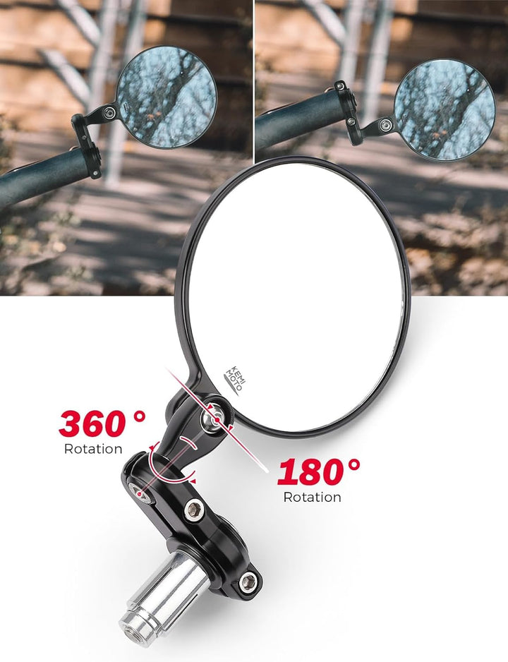 CNC Lenkerendenspiegel für Motorrad & Scooter