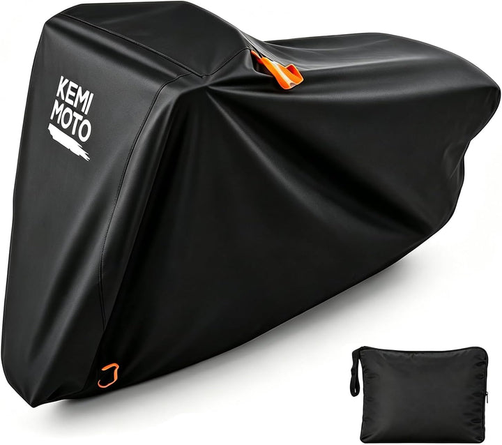 KEMIMOTO Motorrad Abdeckplane 210D Oxford mit Schlossöffnungen