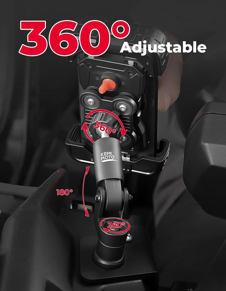 X3 Handyhalterung Aluminium Anti-Vibration 360° Verstellbarer Halter für Can-Am Maverick X3 & Max