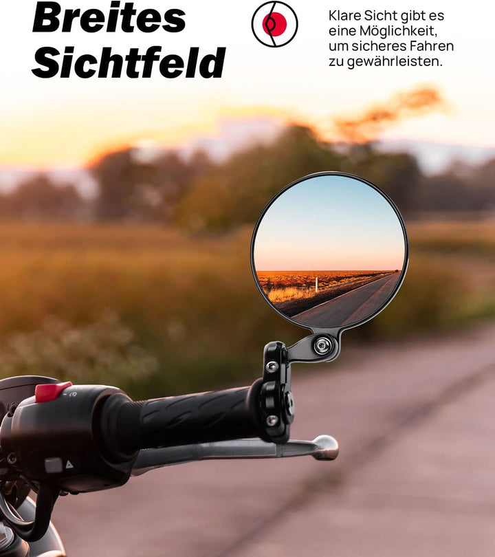CNC Lenkerendenspiegel für Motorrad & Scooter