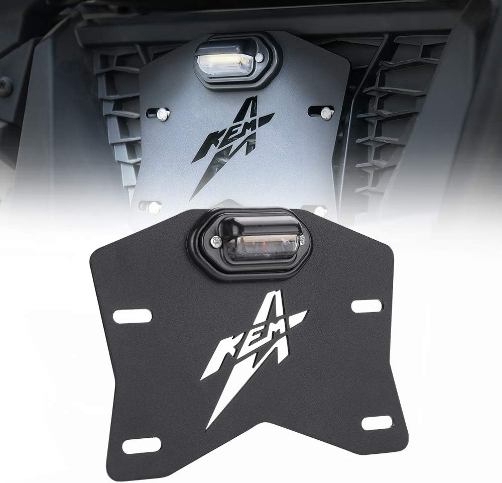 Kit universal de soporte para matrícula con LED, compatible con Can-Am y Polaris