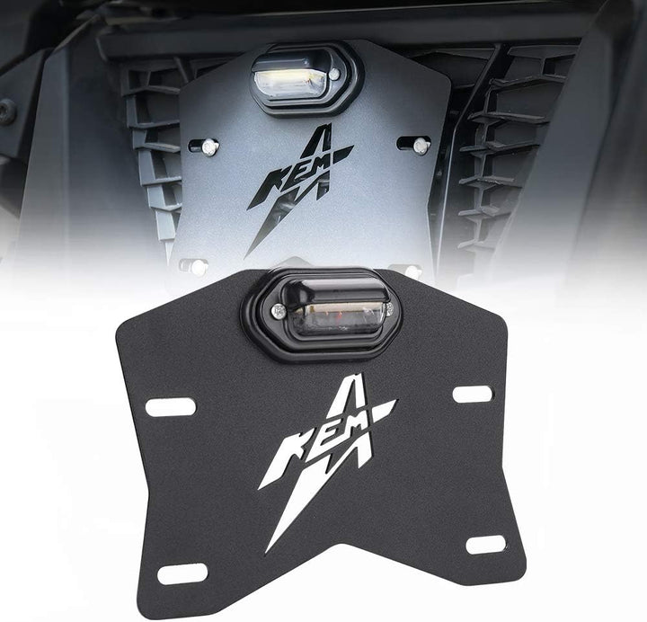 Kit universal de soporte para matrícula con LED, compatible con Can-Am y Polaris