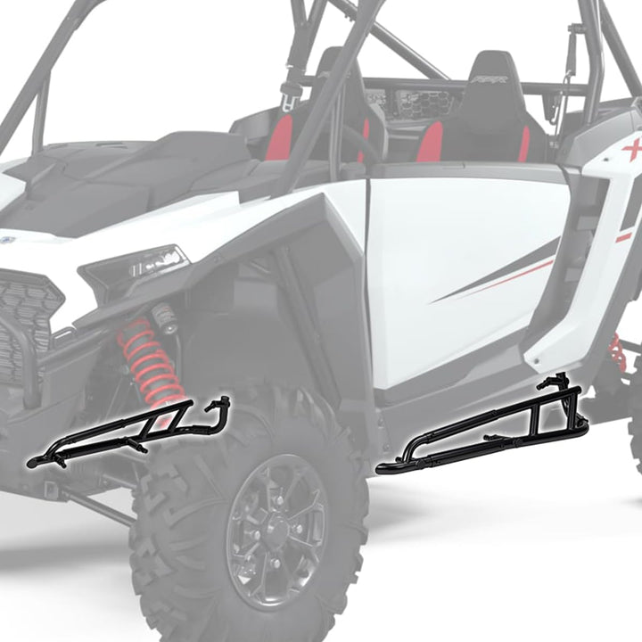 Barras laterales de acero de alta resistencia y protectores laterales para Polaris RZR XP 1000/XP 4 1000 2024-2025, 2 plazas