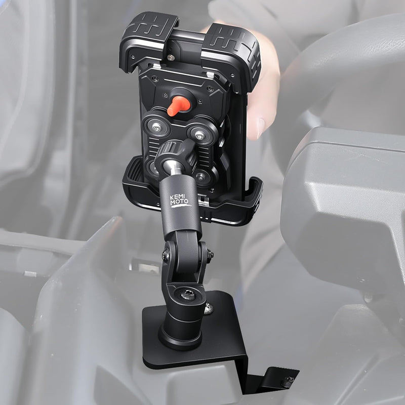 Support de téléphone en aluminium anti-vibrations orientable à 360° pour Can-Am Maverick X3 et Max
