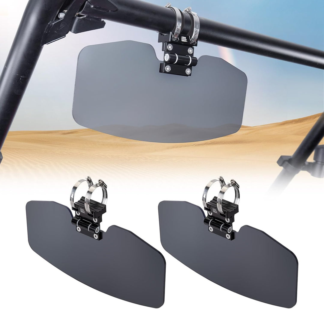 UTV-Sonnenblende, passend für 1,5–2 Zoll starke Überrollbügel an UTV-Side-by-Side-Fahrzeugen mit Windschutzscheibe