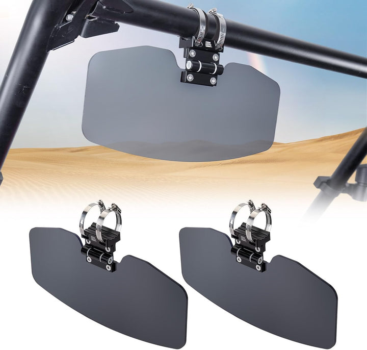 UTV-Sonnenblende, passend für 1,5–2 Zoll starke Überrollbügel an UTV-Side-by-Side-Fahrzeugen mit Windschutzscheibe