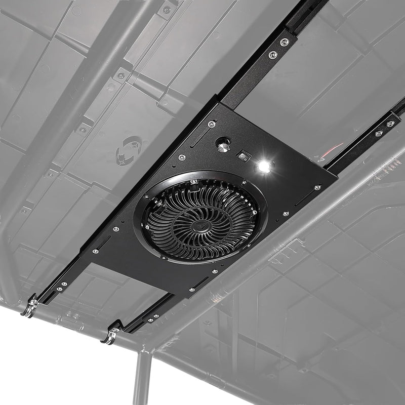 KEMIMOTO 12 V UTV Fan with LED Cab Light and 930 CFM Airflow
