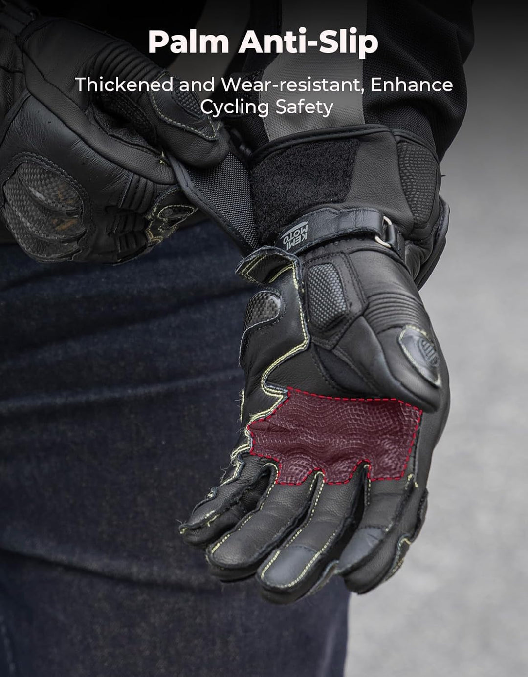Motorradhandschuhe Leder - Carbon Knöchelschutz  Damen & Herren