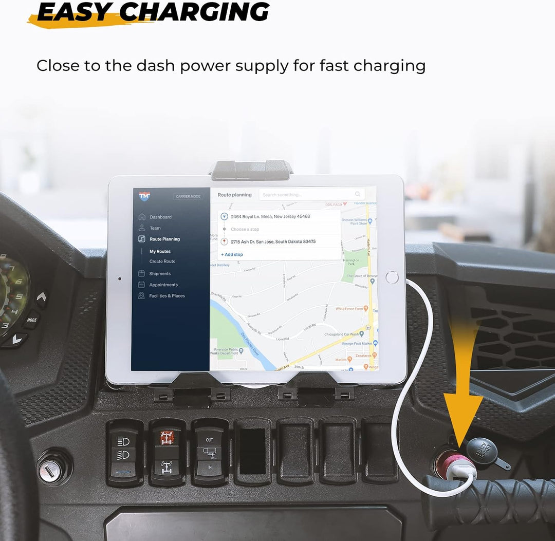 Elektronische Geräte- & GPS-Halterung mit integrierter Aufbewahrungsbox für Polaris RZR XP 1000 / XP Turbo