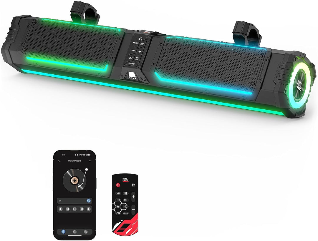 KEMIMOTO Midnight 80 Gen2 UTV Soundbar für Can-Am & Polaris