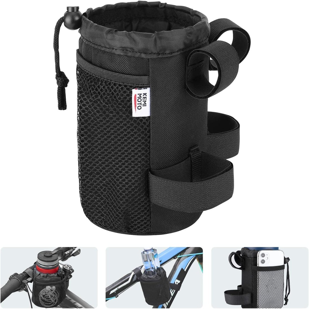 Fahrrad Flaschenhalter mit Netztaschen für MTB, Folding, Rennräder, Rollstuhl