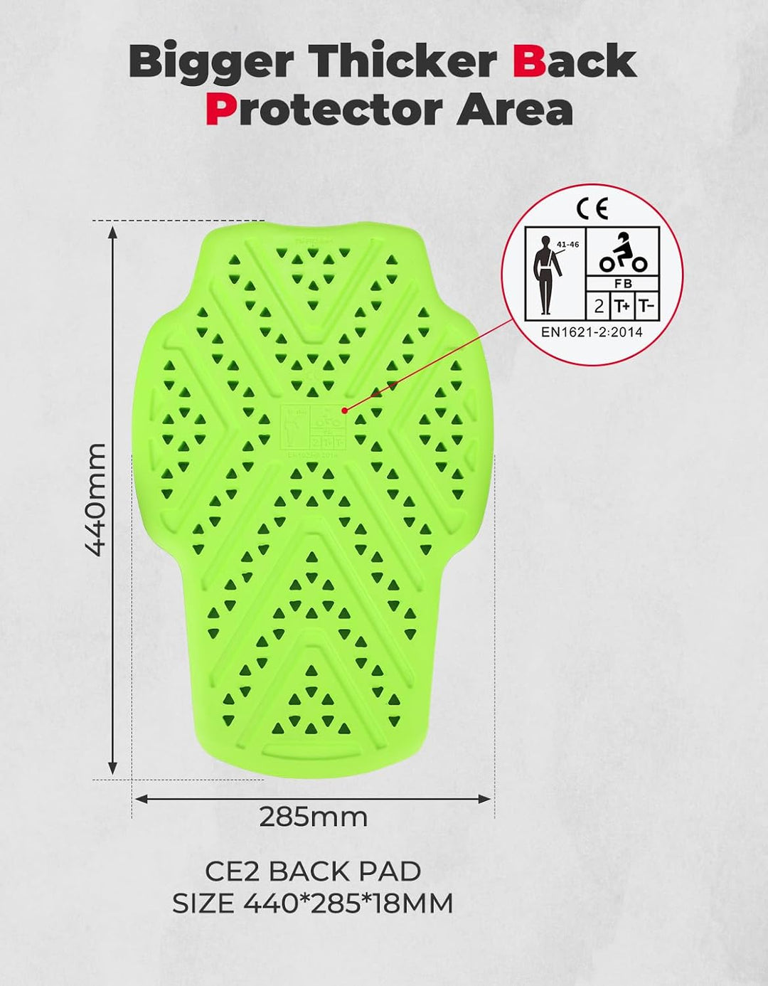 CE Level 2 Protektor Set für Motorradjacken (5-teilig)