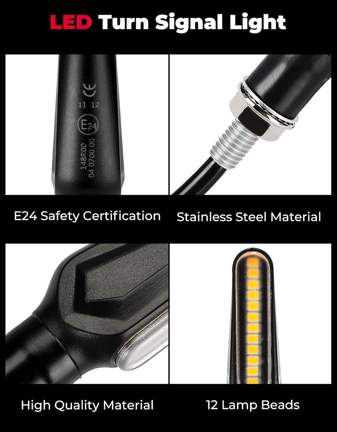 LED Blinker 12V  für Motorrad & Motocross