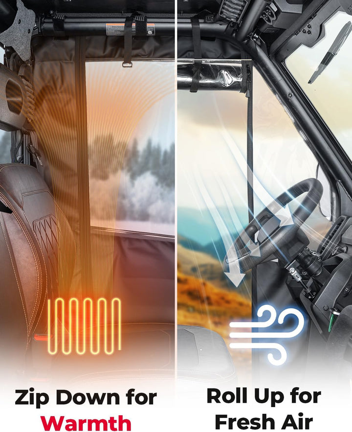 UTV-Kabinenverkleidung mit weichen Volltüren für den CFMOTO UFORCE U10 Pro