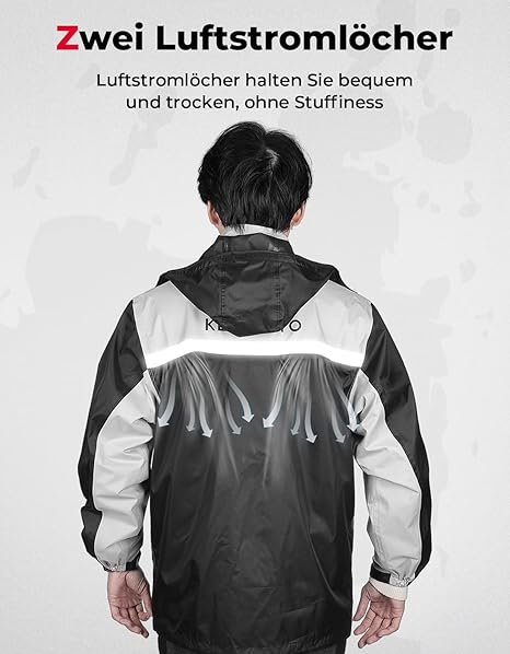 Regenanzug für Herren wasserdicht & atmungsaktiv