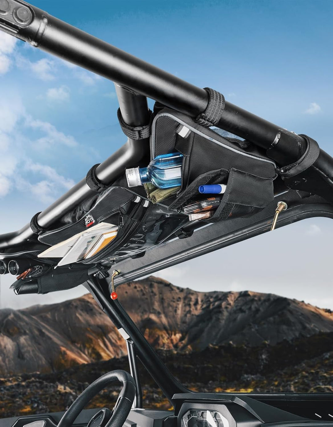 UTV Dach-Aufbewahrungstasche Überkopf-Aufbeahrungstasche für Polaris RZR XP 1000 / 4 (2024-2025)