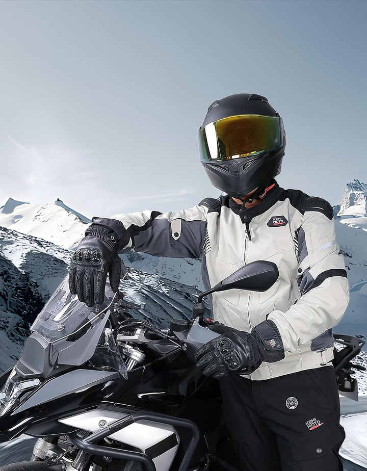 Winter Motorradhandschuhe mit Touchscreen & Windschutz