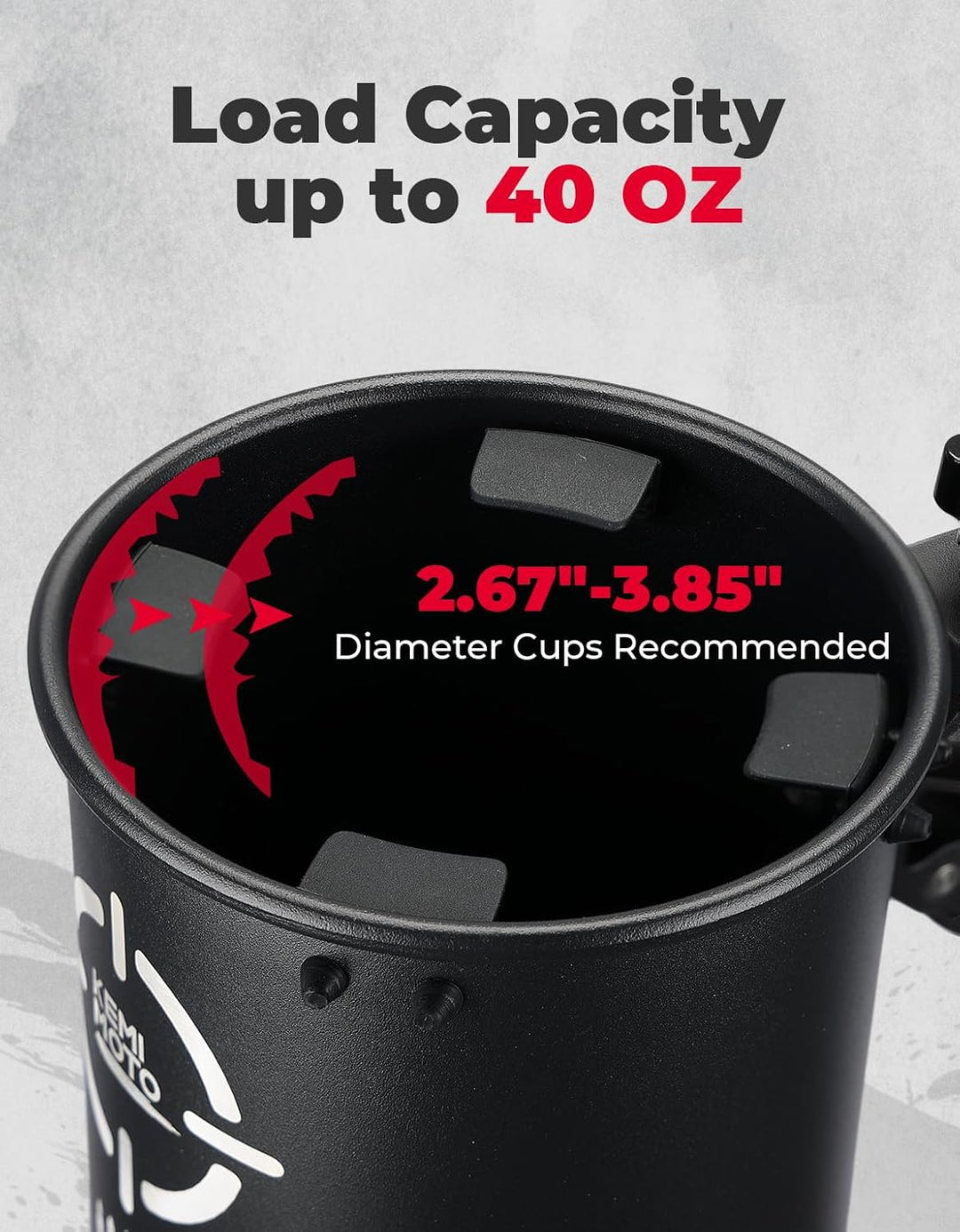 Getränkehalter für Motorrad & UTV mit Metallklemme