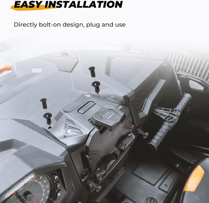 Elektronische Geräte- & GPS-Halterung mit integrierter Aufbewahrungsbox für Polaris RZR XP 1000 / XP Turbo