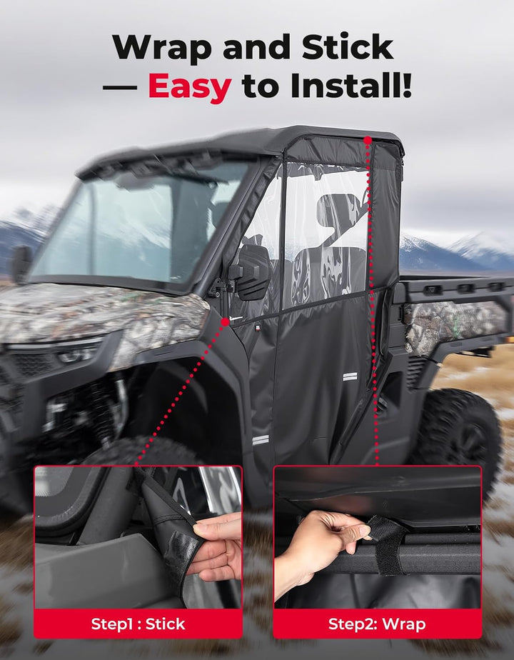 UTV-Kabinenverkleidung mit weichen Volltüren für den CFMOTO UFORCE U10 Pro