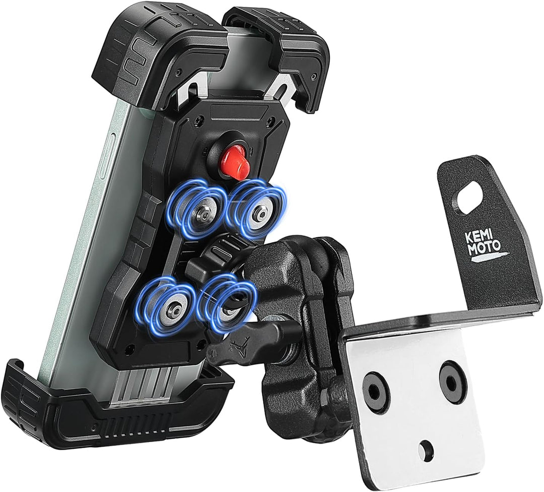 Handyhalterung für Polaris Ranger 1000 / XP / Crew XP, Stoßfeste Mobiltelefon-Halterung passend für 4,7" - 7,0" Zoll Smartphones