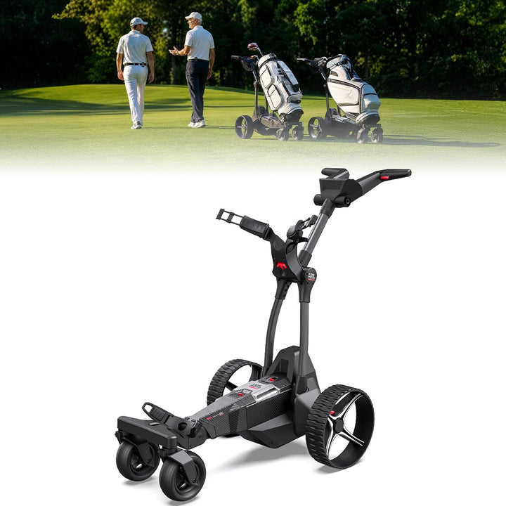 Carrinho elétrico de golfe com acompanhamento automático e controle remoto da ApexAI