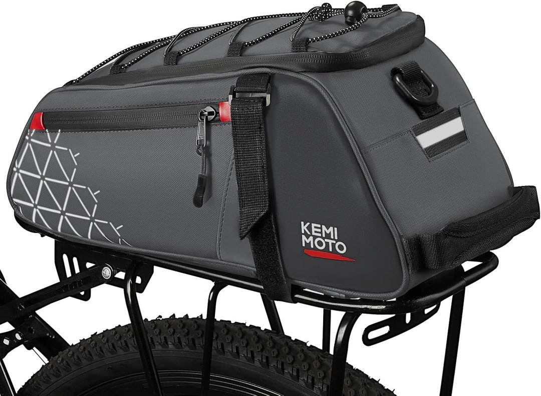 2-in-1 Gepäckträgertasche für Fahrrad hinten 8L