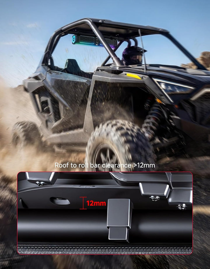 KEMIMOTO Midnight 70 Gen2 UTV soundbar za Can-Am i Polaris, 680 W, IP66