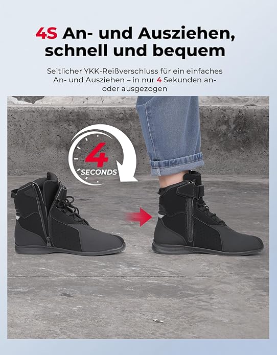 Motorradschuhe Herren - CE-Zertifiziert & Atmungsaktiv