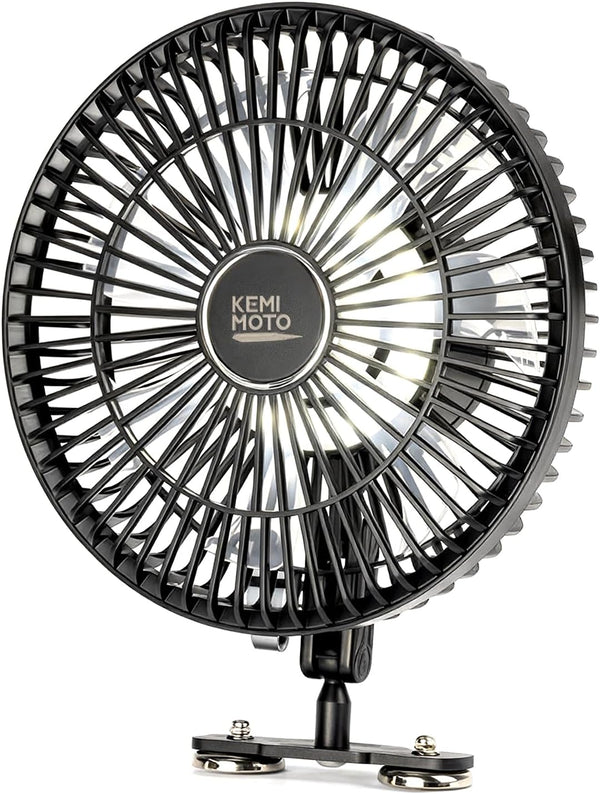 KEMIMOTO 8-Zoll Magnetischer Akku Ventilator für lokale Abkühlung