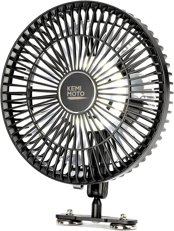 KEMIMOTO 8-Zoll Magnetischer Akku Ventilator für lokale Abkühlung