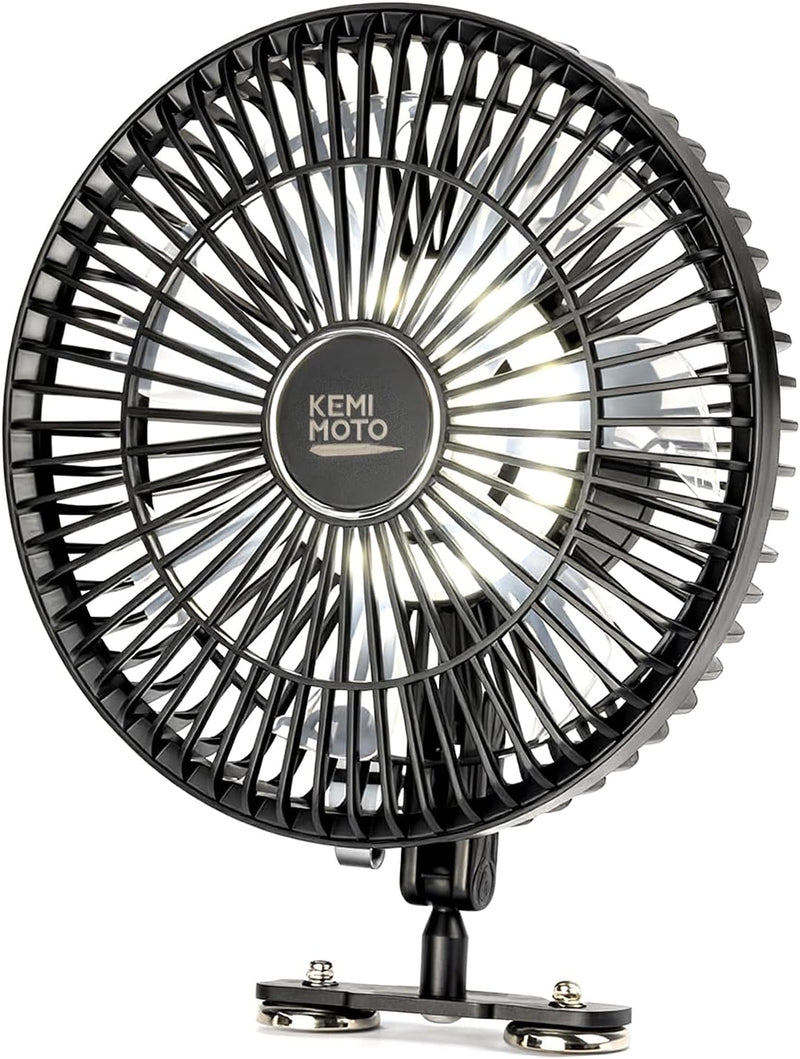 KEMIMOTO 8-Inch Magnetic Rechargeable Fan for Local Cooling