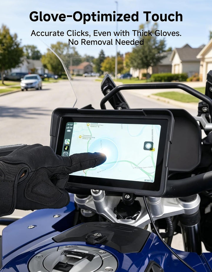 Motorcycle Screen with CarPlay & Android Auto